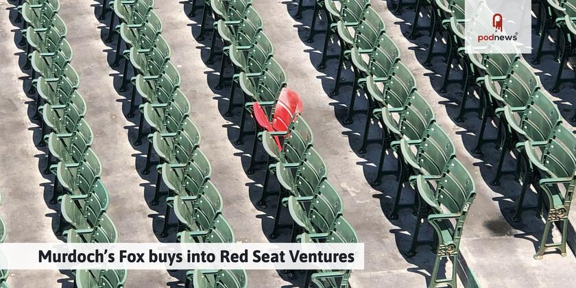 A red seat in a Boston stadium