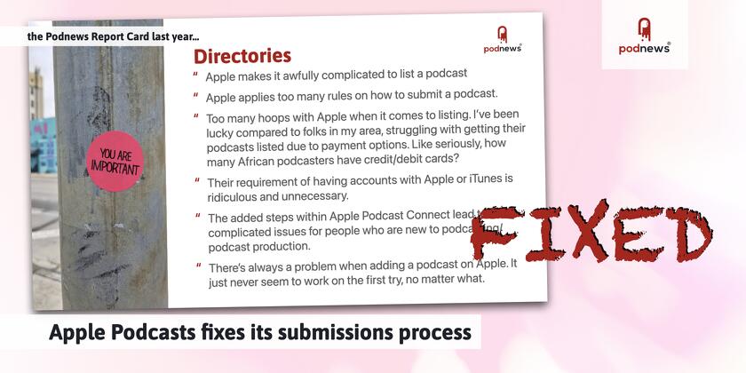 The Report Card last year, and the feedback Apple got