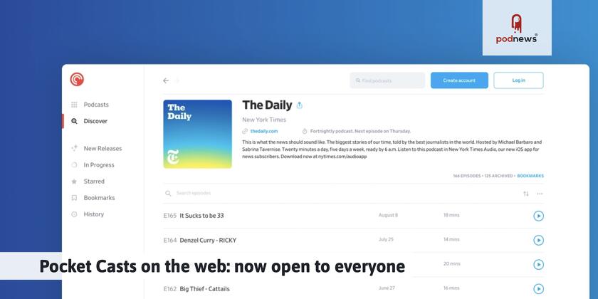 Pocket Casts on the web