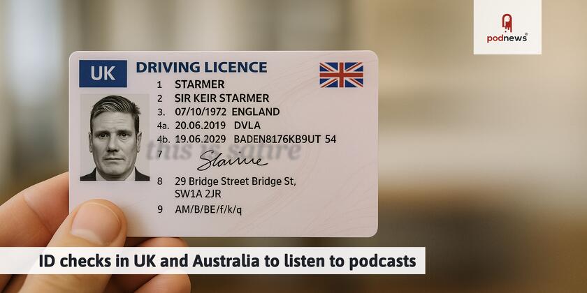 A satirical image of what the Prime Minister's driving licence might look like