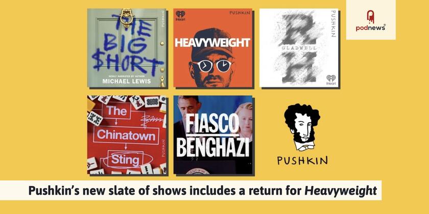 Pushkin’s new slate of shows includes return for Heavyweight