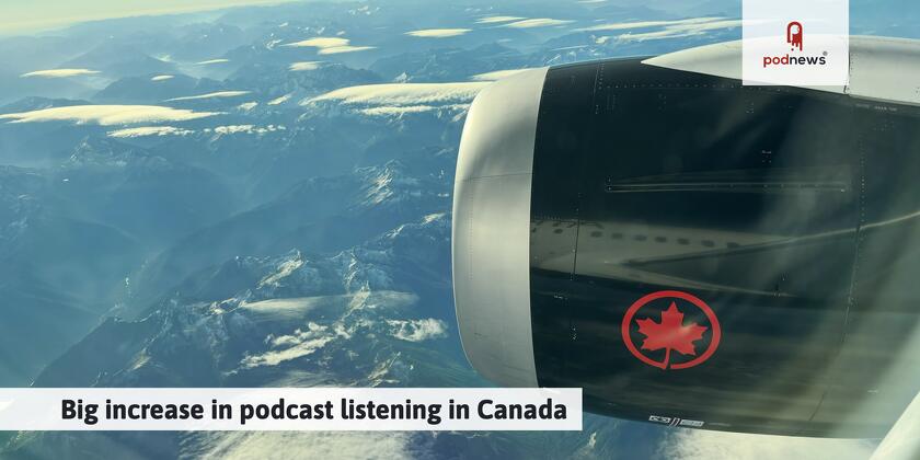 An Air Canada plane, somewhere over Canada