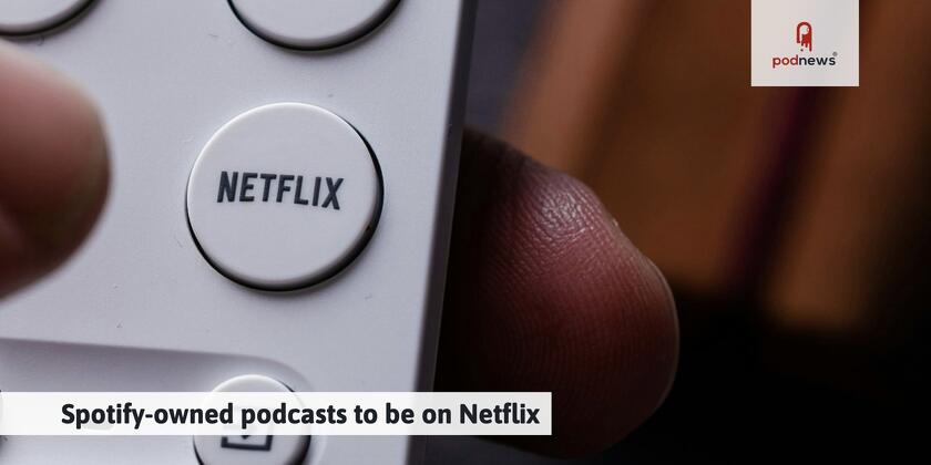 A Google remote control with the word Netflix on it