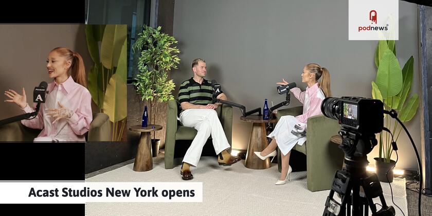 Acast Studios with Ariana Grande