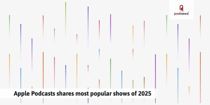 A geometric pattern used by Apple Podcasts