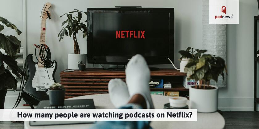 A TV with a Netflix logo