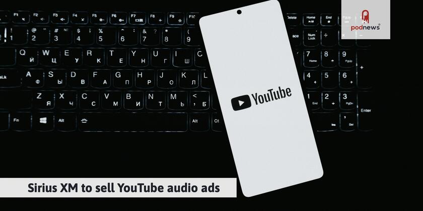 A black and white YouTube phone logo on a cyrillic keyboard