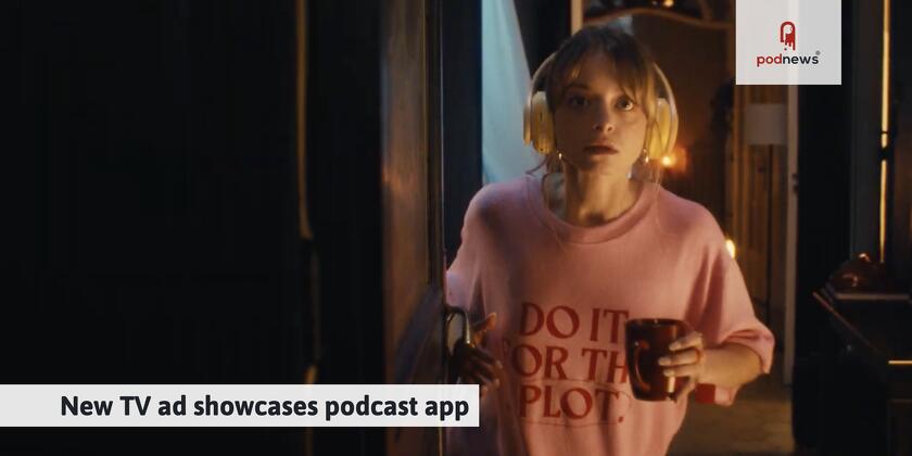 A listener to a podcast