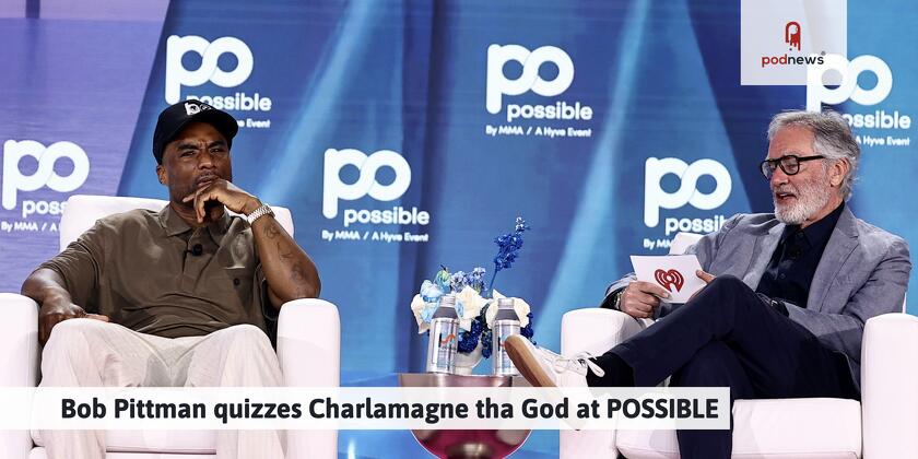 Charlamagne tha God (left). Pittman (right). Table (centre).