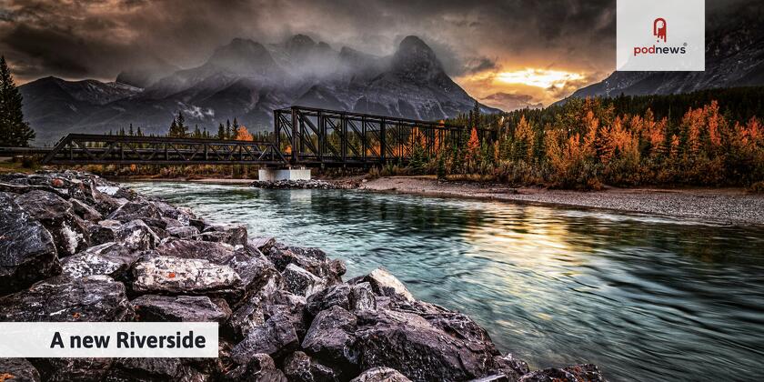 A river side - see what we did there - in Canmore AB, Canada