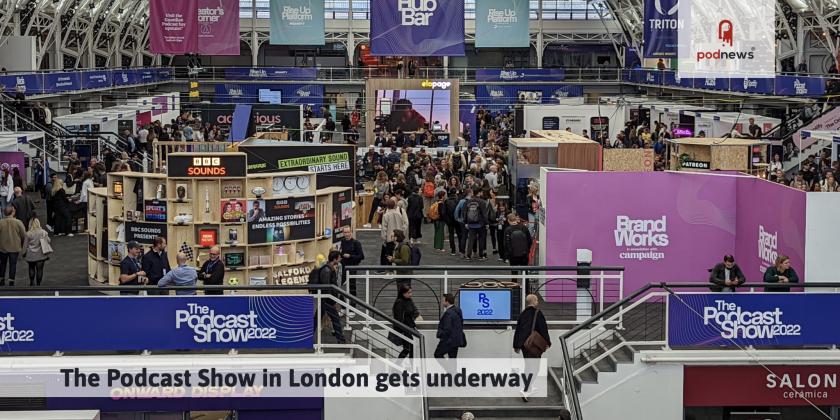 Podcast Show London's exhibitor floor