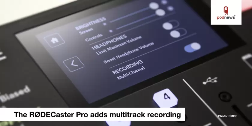 RODECaster Pro to add multitrack recording