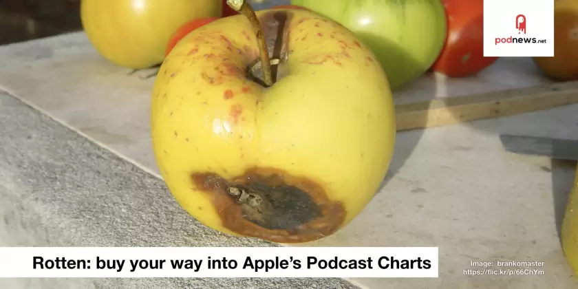 Placings on Apple's Podcast Chart can be bought