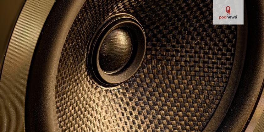 A close-up of a loudspeaker