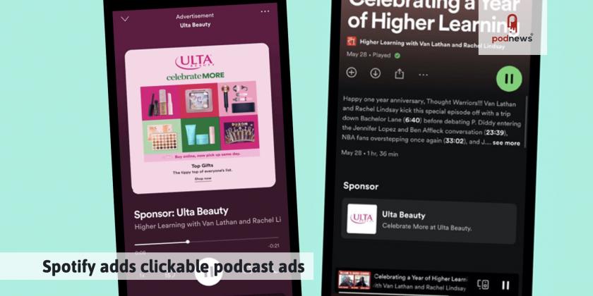 Spotify launches podcast ad banners