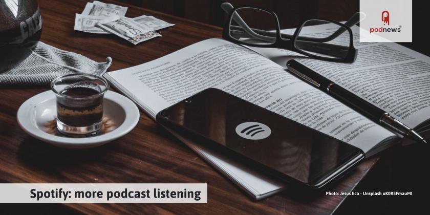 Spotify: more podcast listening