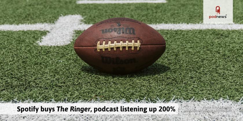Spotify buys The Ringer, podcast listening up 200%