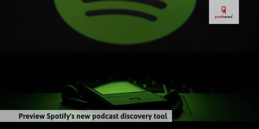 A Spotify logo over a phone