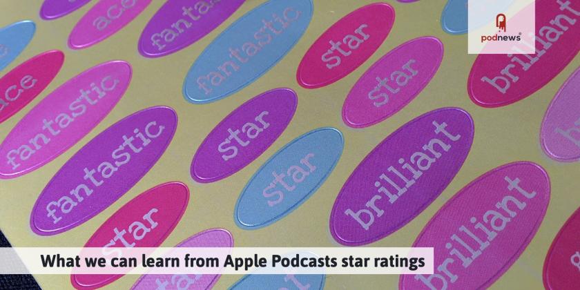 What we can learn from Apple Podcasts star ratings