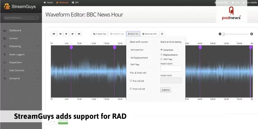 StreamGuys Enhancing Podcast Analytics and Monetization with RAD Support and More