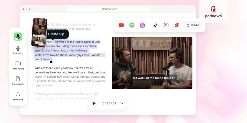 Streamlabs Podcast Editor