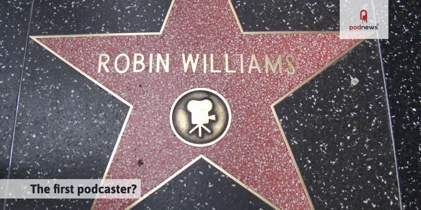 The star for Robin Williams in the Walk of Fame at Los Angeles