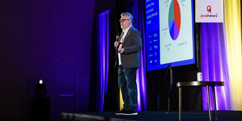 Tom Webster at Podcast Movement 2024
