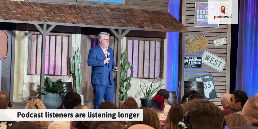 Tom Webster at Podcast Movement 2025