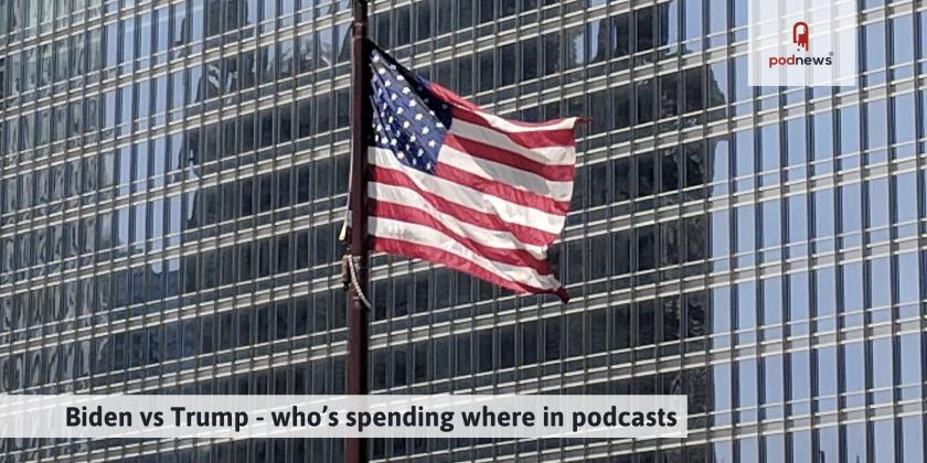 Biden vs Trump - who's spending where in podcasts