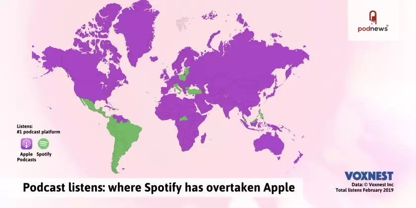 Spotify is already beating Apple in many countries