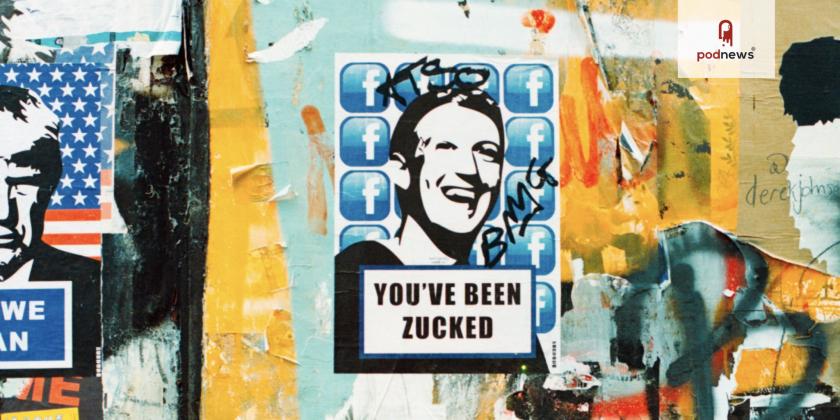A piece of street art in London, saying You've Been Zucked