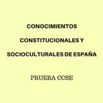 PRUEBA CCSE. Conocimientos de España.