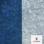 A blue and white wall