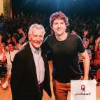 Michael Palin and Greg James